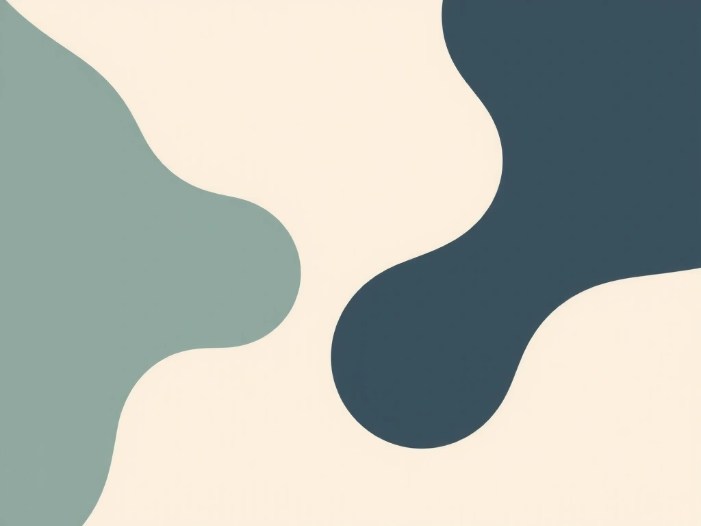 Representación abstracta de minerales esenciales en colores calmados